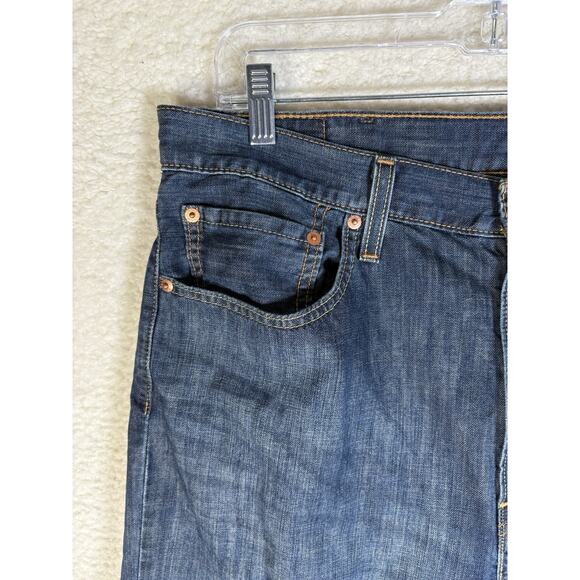 Levis 527 Jeans Mens 38x32 Blue Denim Bootcut Low Rise Slim Cowboy Y2K - Picture 3 of 16